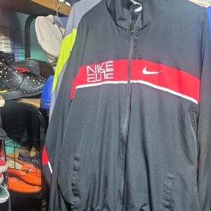 Nike Men's Black and Red Windbreaker